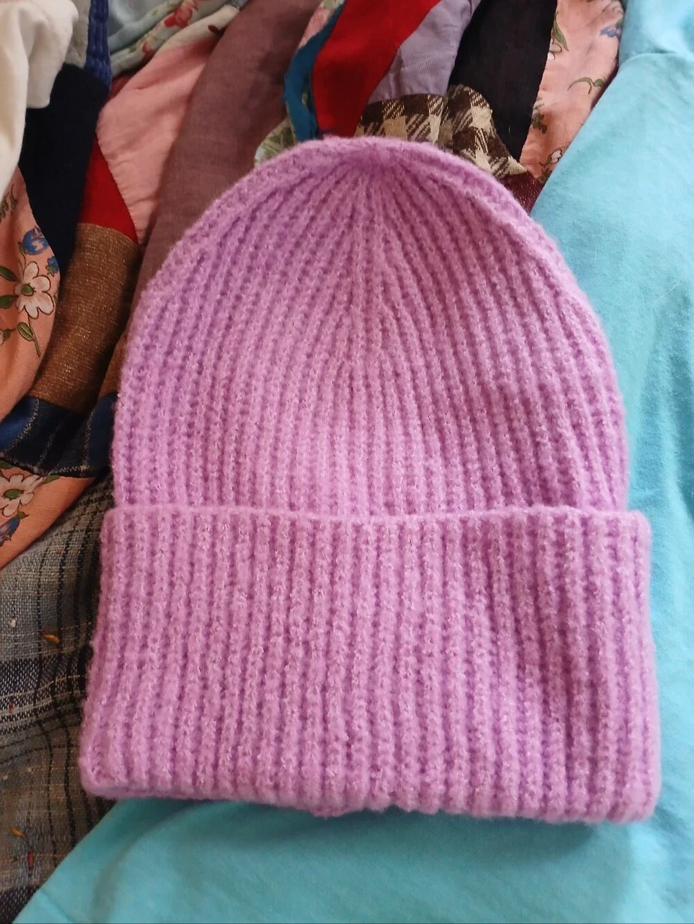 Y2K Orchid Pink Knit Hat Women's Hat Winter Christmas Colorado Chunky Knit